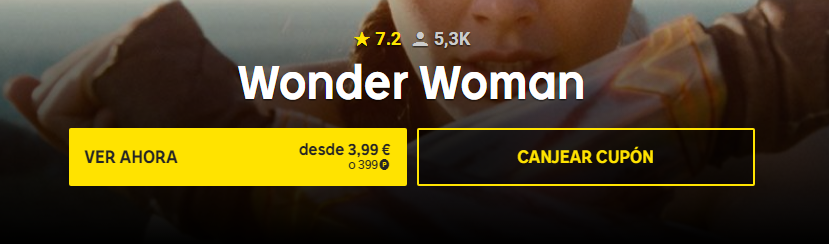Cupón Wuaki.tv Wonder Woman