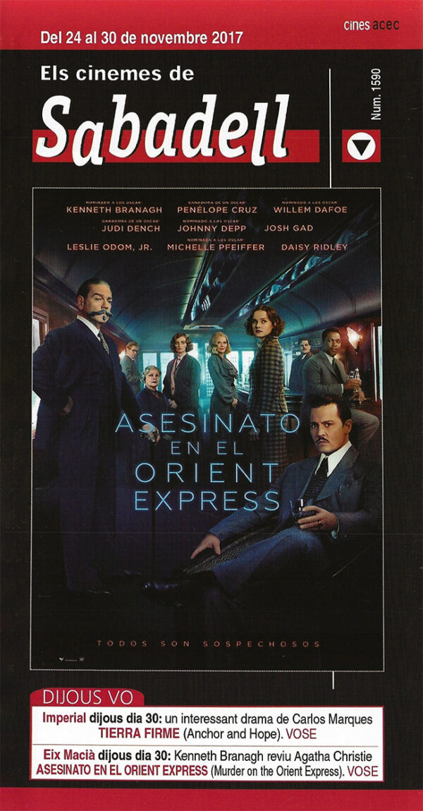 Cartelera 1590 - Asesinato en el Orient Express