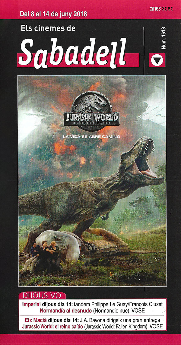 Cartelera Sabadell Jurassic World: El reino caído